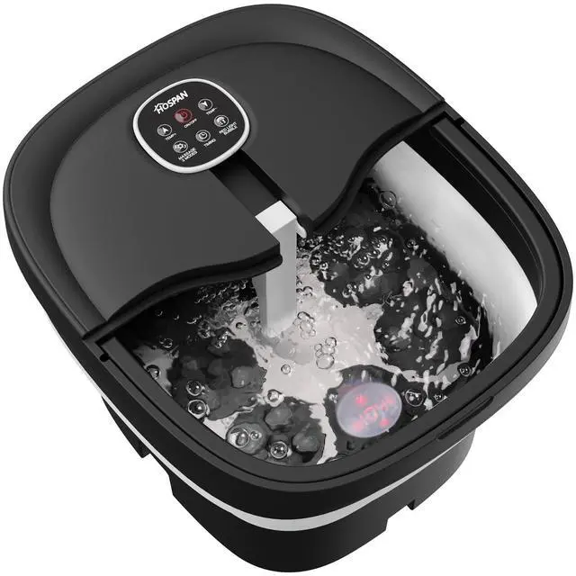 Main image of Collapsible Foot Spa Electric Rotary Massage, Foot Bath with Heat, Bubble, Remote, and 24 Motorized Shiatsu Massage Balls. Pedicure Foot Spa for Feet Stress Relief - FS02A