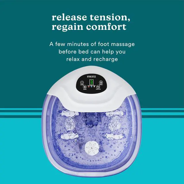 Alt view image 3 of 6 - Salt-N-Soak Footbath with Heat Boost and Soaking Salt Starter Kit, 4 Soothing Massage Rollers, Toe-Touch Controls, Splash Guard, Bubble, Vibration Massage, Bath Salt Dispenser, LED Display