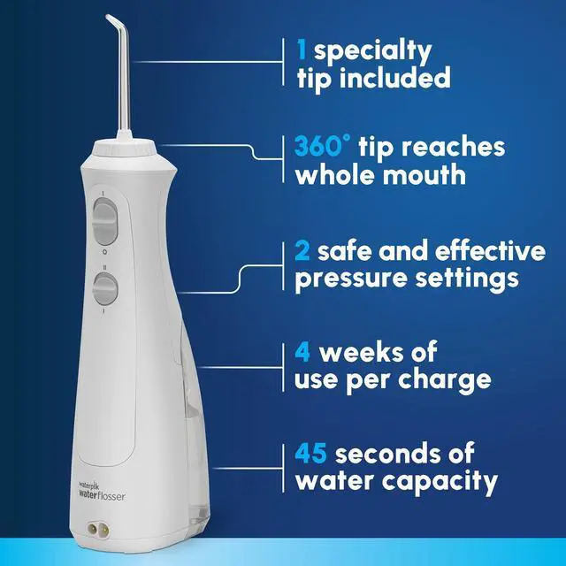 Alt view image 2 of 7 - Cordless Pearl and Sensonic Rechargeable Electric Toothbrush and Water Flosser Combo, Complete Dental Care for Teeth, Gums, Braces and Travel  ADA Accepted, White