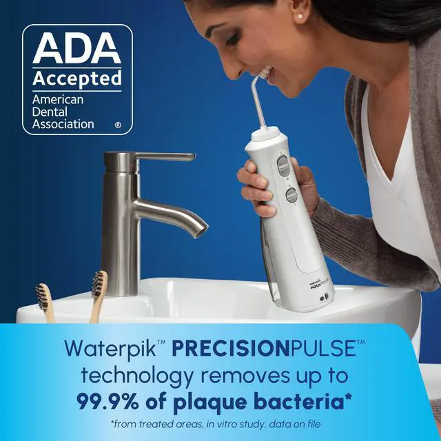 Alt view image 3 of 7 - Cordless Pearl and Sensonic Rechargeable Electric Toothbrush and Water Flosser Combo, Complete Dental Care for Teeth, Gums, Braces and Travel  ADA Accepted, White