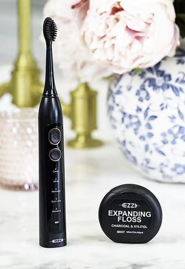 Alt view image 5 of 7 - Sonic Electric Toothbrush | Ultra Soft Tapered Bristles | 60-Day Rechargeable Battery | 42,000 Vibrations/Min | for Adults, Sensitive Teeth, Receding Gum Disease, Whitening, Braces, Travel