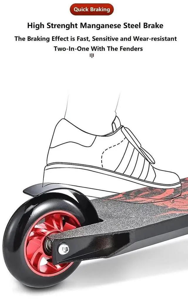 Alt view image 3 of 7 - Pro Scooters Stunt Scooter Up Adults Complete Trick Scooter for Intermediate,Beginner,Advanced and Professional Riders Teens Pro Scooter for Freestyle Tricks BMX Stunts Green