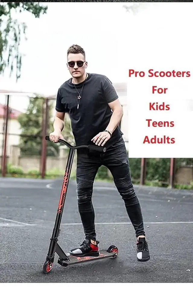 Alt view image 6 of 7 - Pro Scooters Stunt Scooter Up Adults Complete Trick Scooter for Intermediate,Beginner,Advanced and Professional Riders Teens Pro Scooter for Freestyle Tricks BMX Stunts Green
