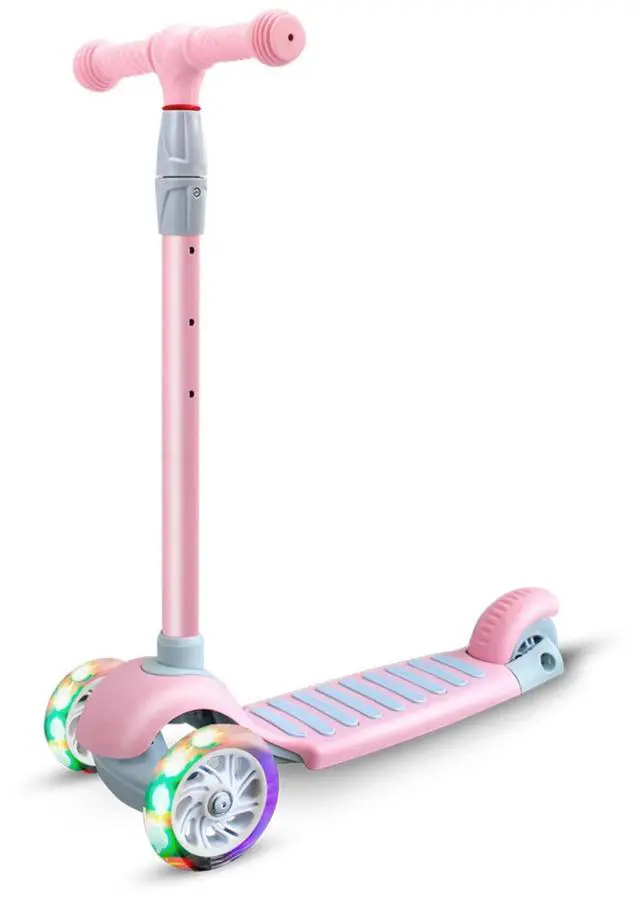 Main image of Scooters Scooter 3 Wheel, Toddler Scooter with Lean-to-Steer System and 4 Height-Adjustable Handlebar (Pink)