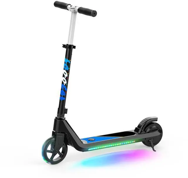 Main image of Electric Scooter, Kick-Start Boost Scooter with Adjustable Speed and Height, Flash Wheel & Deck Lights
