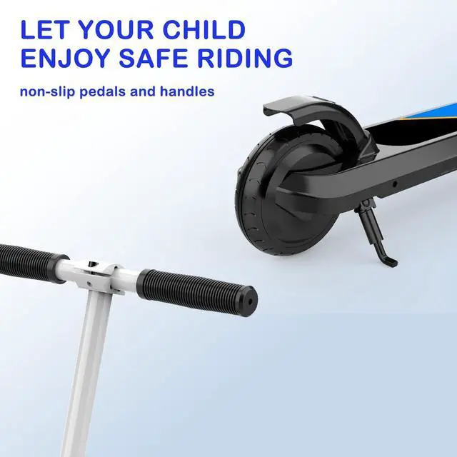 Alt view image 6 of 7 - Electric Scooter, Kick-Start Boost Scooter with Adjustable Speed and Height, Flash Wheel & Deck Lights