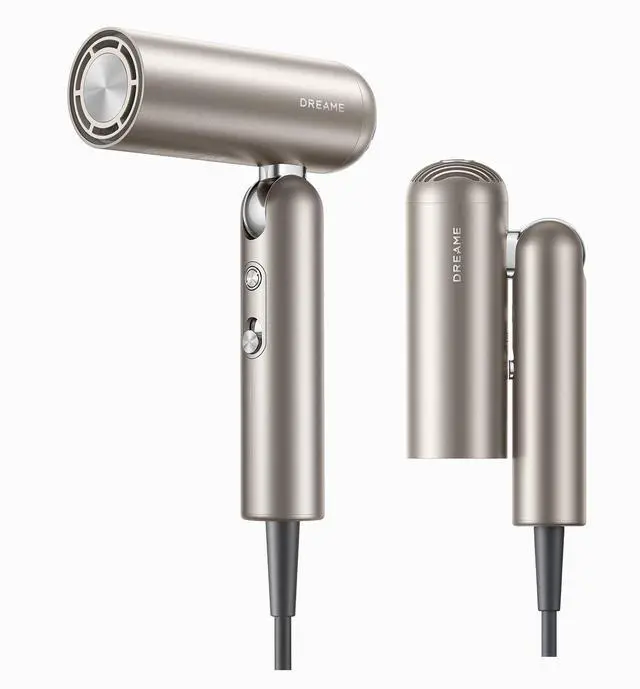 Main image of Pocket Pure High-Speed Hair Dryer, Lightweight Foldable Blow Dryer with 110,000 RPM Motor, Ionic Care, 5 Modes, Travel Bag, Quiet Fast Drying for Frizz-Free Hair