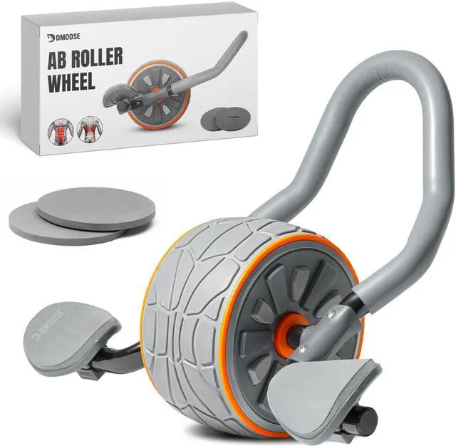 Main image of Ab Roller Wheel with Elbow Support & 2 Knee Pads - Abdominal Exercise Trainer for Core Strength Training - Ultimate Abs Workout Equipment for Home and Gym