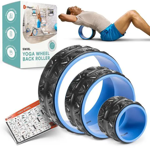 Main image of Yoga Wheel Set for Shoulder & Neck Pain Relief, Back Alignment & Stretching, Roller for Popping, Cracking, and Stretching, Exercise Roller for Pain Relief and Flexibility