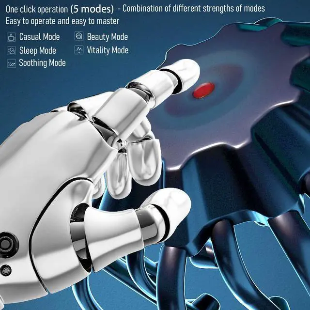 Alt view image 2 of 7 - Electric Scalp Massager - Octopus Head Massager Stress Relax, 20 Claw Multi-Configuration Array Vibrating Nodes, 5 Modes, Bluetooth Music, Hair Scalp Relaxation, Fatigue Relief