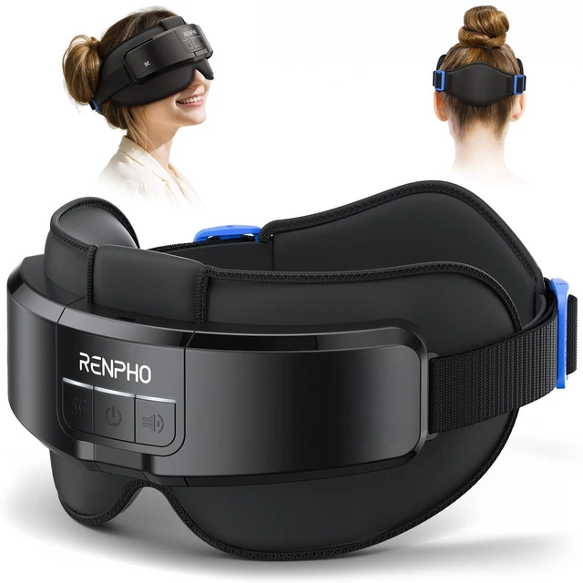Main image of Eyeris Masc Head and Eye Massager, FSA Eligible HSA | Head Massager for Forehead, Occiput and Temple, Heated Mask Massager for Scalp Relaxation and Stress Relief, Gifts