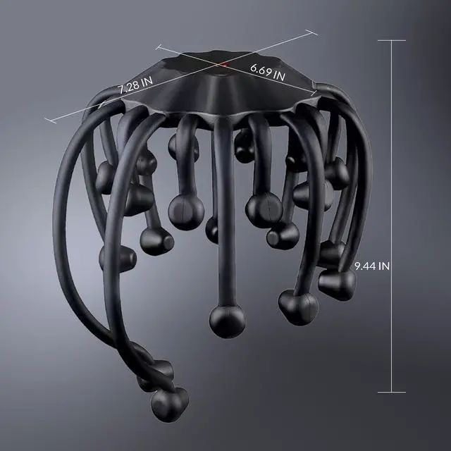 Alt view image 7 of 7 - Electric Scalp Massager, 360° Octopus Head Massager Scalp Relax