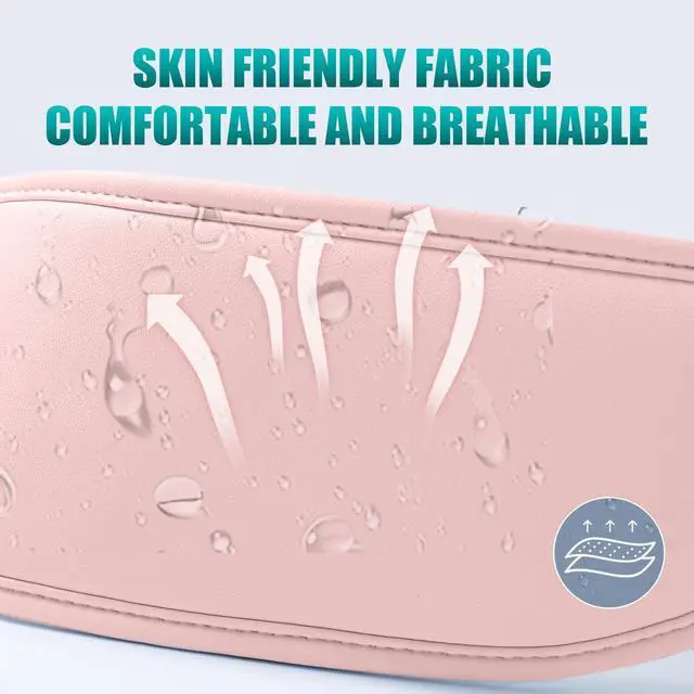 Alt view image 6 of 7 - Head Massager,Scalp Massager,Relief Headaches,Fatigue,Stress,Sleep aid,Hangover with Airbag Kneading,Constant Temperature Hot Compress for Head (Pink)