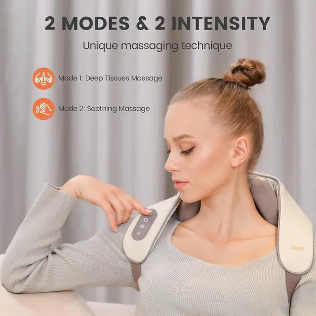 Alt view image 2 of 7 - N5 Mini Neck Massager with Heat, Electric Massager for Neck and Shoulder, Deep Massage at Home, Muscle Relaxation Gifts
