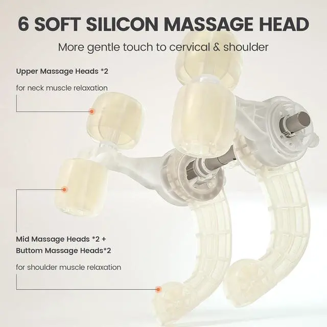 Alt view image 6 of 7 - N5 Mini Neck Massager with Heat, Electric Massager for Neck and Shoulder, Deep Massage at Home, Muscle Relaxation Gifts