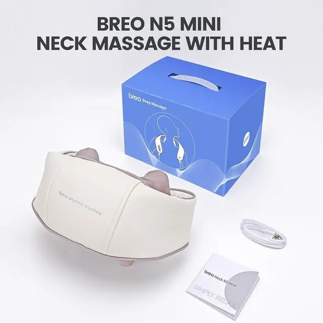 Alt view image 7 of 7 - N5 Mini Neck Massager with Heat, Electric Massager for Neck and Shoulder, Deep Massage at Home, Muscle Relaxation Gifts