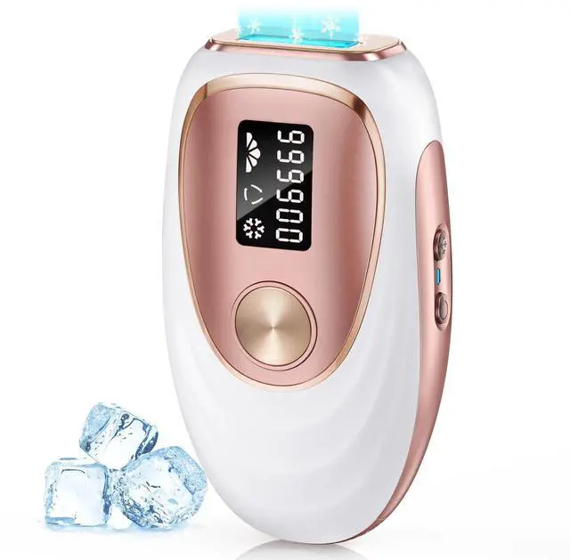 Main image of IPL Laser Hair Removal Device for Women & Men - Home 45°F Ice-Cooling Contact for Painless & Long-Lasting Results, 86% Hair Reduction in 3 Weeks for Full Body & Bikini Line, Rose Gold
