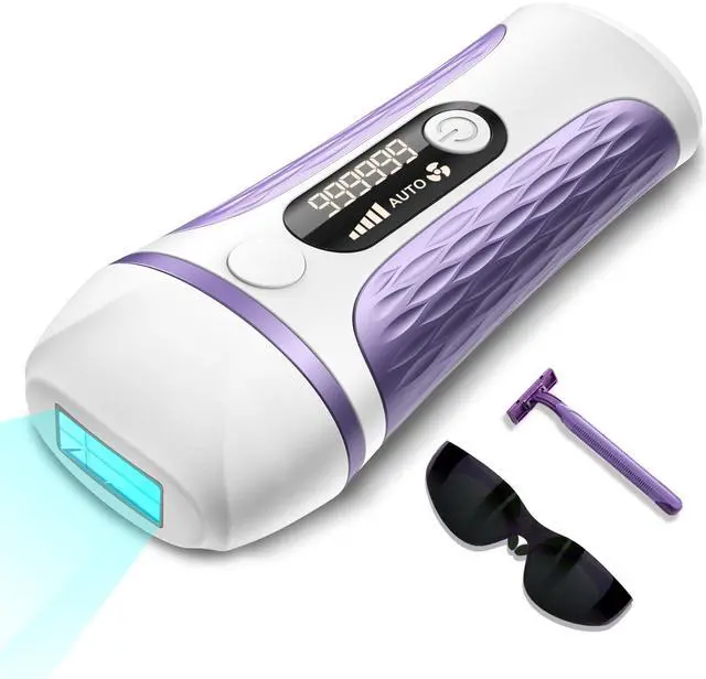 Main image of IPL Laser Hair Removal Device Permanent for Women & Men, 999,999 Flashes Safe Effective Lasting Hair Remover, Alternative to Salon, for Face Arms Armpit Legs Bikini Area Whole Body Home Treatment