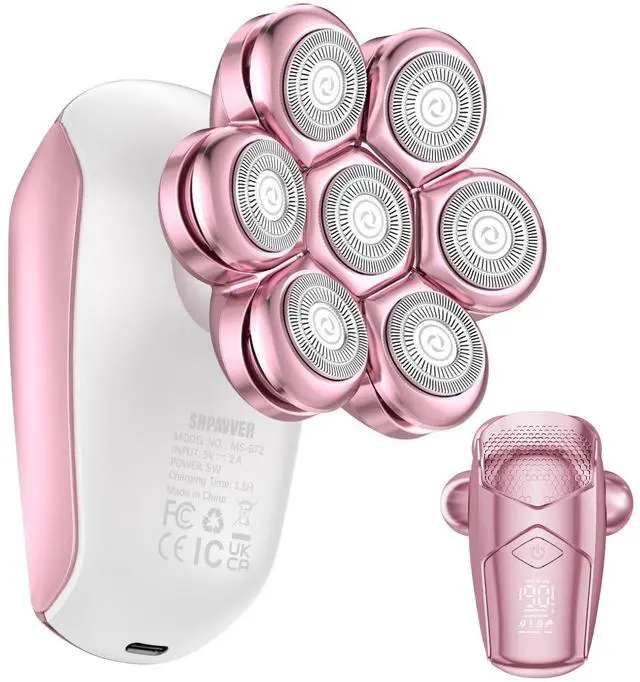 Main image of Electric Razors for Women Legs: Rechargeable Body Shaver - Waterproof Wet Dry Hair Remover - Trimmer for Lady Face Underarms Pubic