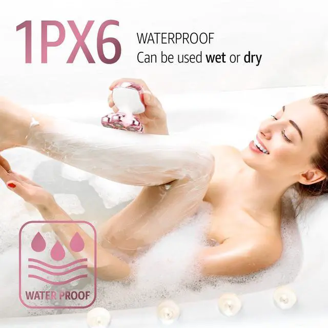 Alt view image 4 of 7 - Electric Razors for Women Legs: Rechargeable Body Shaver - Waterproof Wet Dry Hair Remover - Trimmer for Lady Face Underarms Pubic