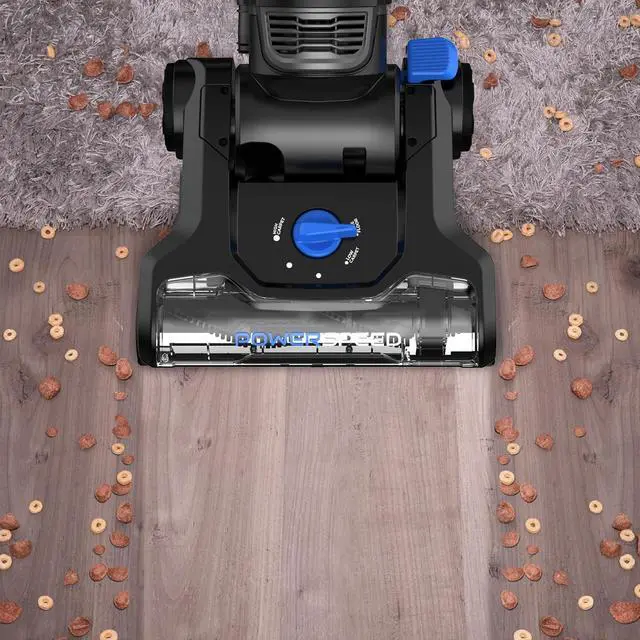 Alt view image 3 of 7 - PowerSpeed Lightweight Upright Vacuum Cleaner for Carpet and Hard Floor, Powerful Bagless Upright Vacuum Cleaner for Home Pets, NEU181A, Blue