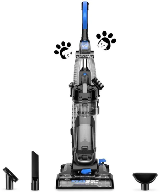 Main image of PowerSpeed Lightweight Upright Vacuum Cleaner for Carpet and Hard Floor, Powerful Bagless Upright Vacuum Cleaner for Home Pets, NEU181A, Blue