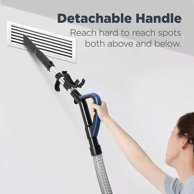 Alt view image 4 of 7 - PowerSpeed Lightweight Upright Vacuum Cleaner for Carpet and Hard Floor, Powerful Bagless Upright Vacuum Cleaner for Home Pets, NEU181A, Blue