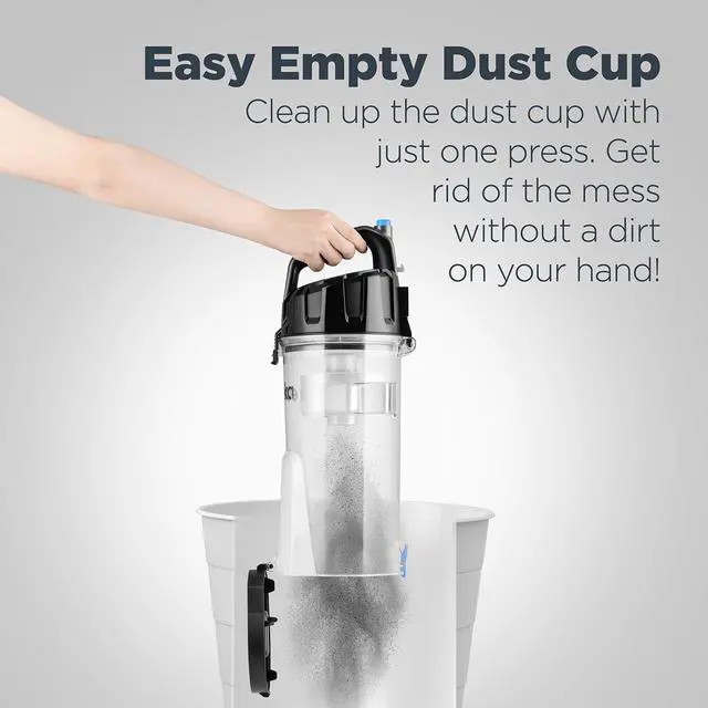 Alt view image 5 of 7 - PowerSpeed Lightweight Upright Vacuum Cleaner for Carpet and Hard Floor, Powerful Bagless Upright Vacuum Cleaner for Home Pets, NEU181A, Blue