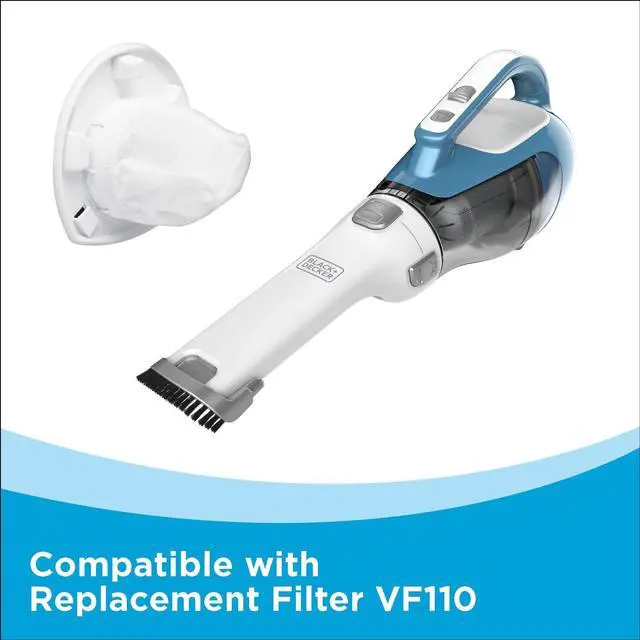 Alt view image 3 of 7 - dustbuster AdvancedClean Cordless Handheld Vacuum, Compact Home and Car Vacuum with Crevice Tool (CHV1410L)