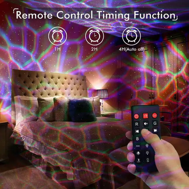 Alt view image 6 of 7 - Galaxy Projector, Star Projector Light for Bedroom, Bluetooth Speaker and 8 White Noise, Night Light Projector for Kids Adults Game Room, Home Theater, Ceiling, Christmas, Room Decor