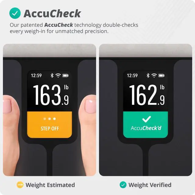 Alt view image 2 of 7 - Smart Scale Track Your Weight Loss Journey with Verified Accuracy & Smart Goal-Based Monitoring | Wi-Fi & Bluetooth Sync