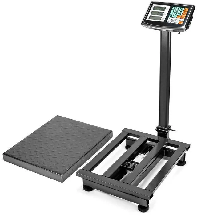 Alt view image 5 of 7 - Foldable 600LB Weight Computing Postal Scale, Floor Platform Digital Scale, Accurate Warehouse Large Shipping Mailing LB/KG Calculator