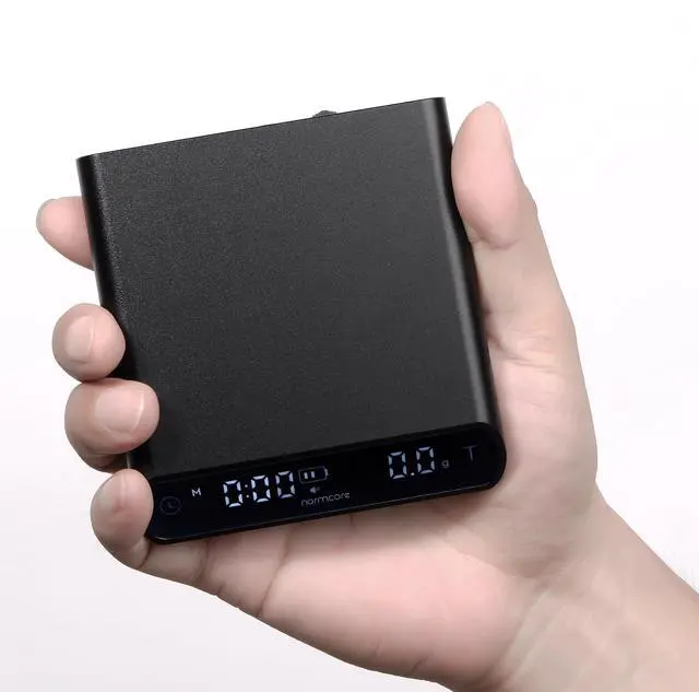 Alt view image 5 of 7 - Pocket Coffee Scale V3, Pour Over Drip Espresso Scale, Barista Scale with Timer, Anodized Aluminum Body with Back-Lit LCD Display, Black
