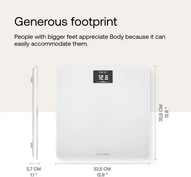 Alt view image 4 of 7 - Body - Digital Wi-Fi Smart Scale with Automatic Smartphone App Sync, BMI, Multi-User Friendly, with Pregnancy Tracker & Baby Mode