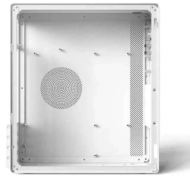 Alt view image 6 of 7 - V100 M-ATX/ITX Computer Case,Multifunctional Pc Case, Business Case with Spcc Side Panel, Support 260mm VGA Card 120mm CPU Cooler (White)