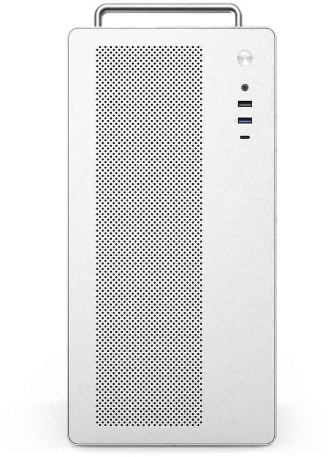 Alt view image 3 of 7 - V281 Micro ATX/ITX Computer Case,Multifunctional Pc Case with Handle, Spcc Side Panel Business case, Support 300mm GPU 165mm CPU Cooler (White)