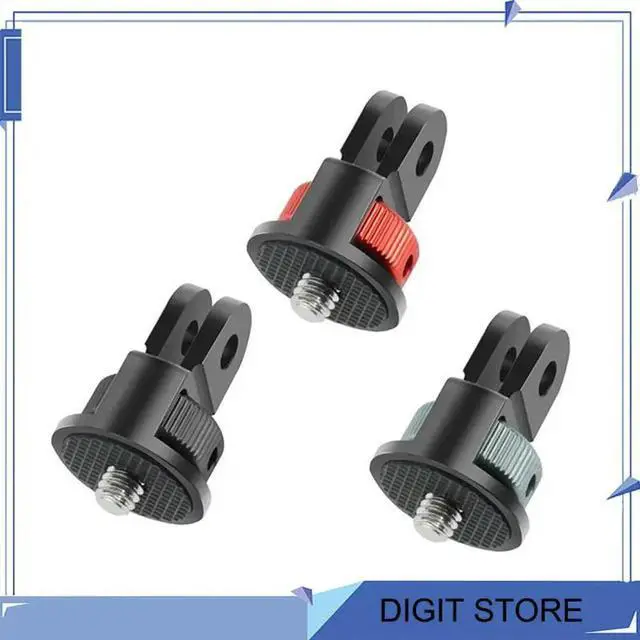 Alt view image 2 of 4 - For Gopro Series Sports Camera Parts Multi-Function 1/4 Adapter Interface 1/4 Adapter Black Titanium