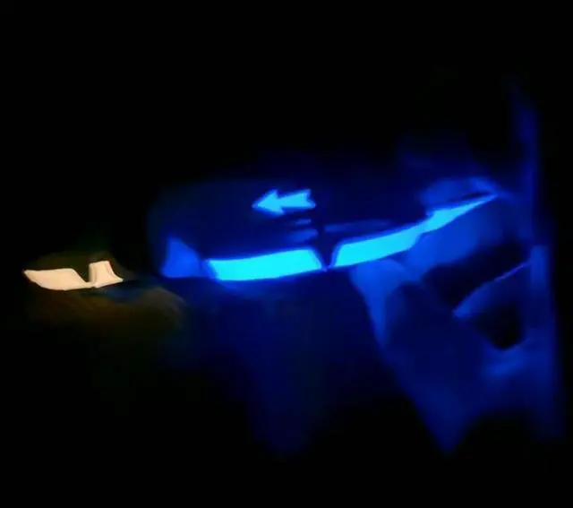 Alt view image 4 of 4 - For Neo Luminous Sticker Waterproof Anti Fouling Night Light Sticker Fluorescent Color Accessories