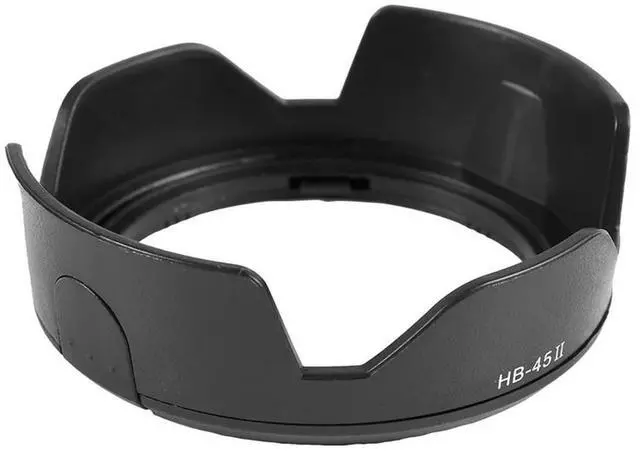 Alt view image 2 of 4 - 2X Lens Hood Camera HB-45 II Bayonet Lens Hood For AF-S DX NIKKOR 18-55Mm F / 3.5-5.6G VR Black