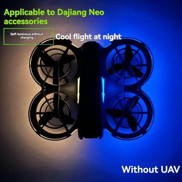 Alt view image 2 of 4 - For Neo Luminous Sticker Waterproof Anti Fouling Night Light Sticker Fluorescent Color Accessories