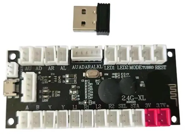 Main image of 2.4G Wireless Zero Delay Joystick Encoder Arcade Game Controller Board Diy Kit Parts Support Wireless PC/PS3/Android-Elect