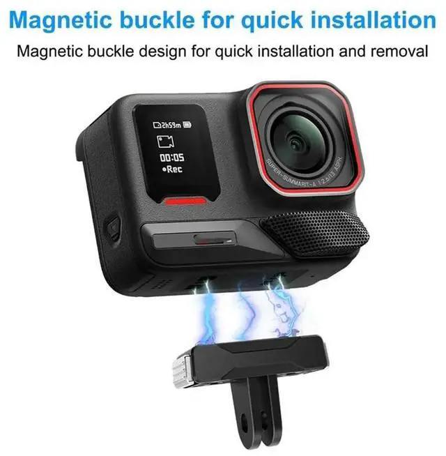 Alt view image 2 of 7 - For X5 Ace Pro2 Magnetic Quick Release Base Shock Absorption Design Magnetic Buckle