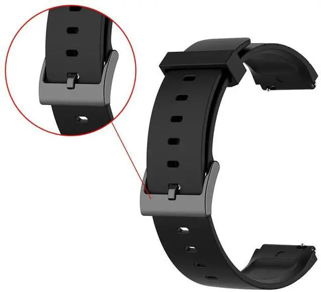 Alt view image 3 of 4 - 3X Sport Watchband Strap For Watch Band Soft Silicone Replacement Bands Strap For Mi Watch Strap Black