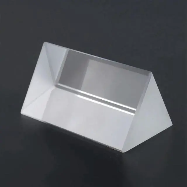 Alt view image 7 of 7 - 8Pcs Clear Triangular Prism For Rainbow Lights Crystal Optical Prisms Glass Physics Teaching Refracted Light Spectrum