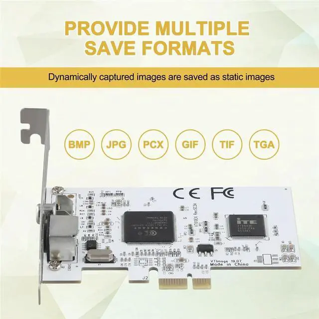 Alt view image 3 of 8 - PCIE Expansion Card PCIE To AV Surveillance HD 640X480 Resolution Video Capture Card Image Capture Card