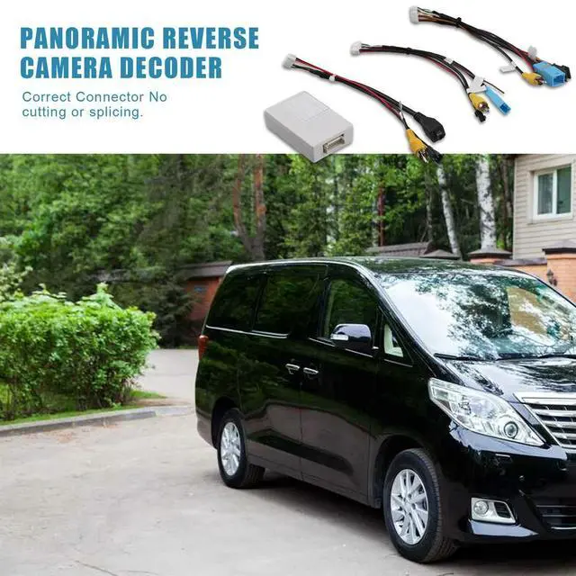Alt view image 4 of 7 - Car LVDS to CVBS Cable 360 Panoramic Reversing Camera Decoder Canbus Box for Toyota Prado Land Cruiser Alphard 2010-2013