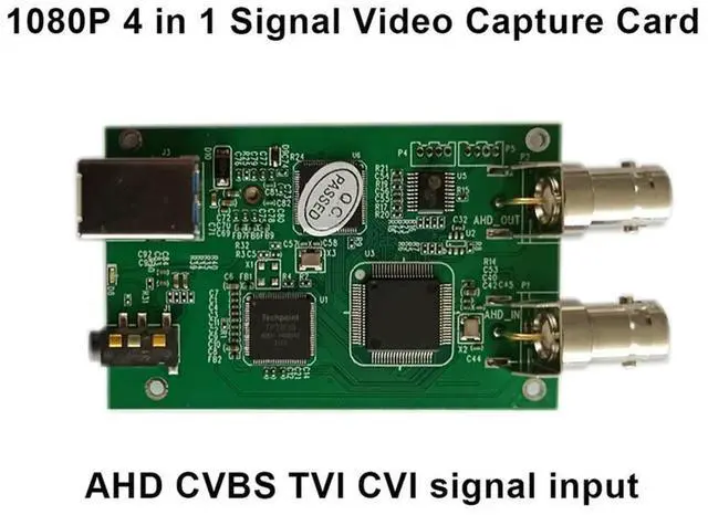 Alt view image 4 of 7 - AHD CVBS CVI TVI To USB Video Converter AHD Audio Video Capture Card Module 1080P Analog HD Drive Free With Loop Out