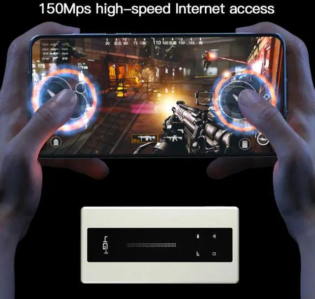 Alt view image 6 of 7 - Type-C USB Hotspot Portable 4G Router 10000mAh Wireless Network Adapter 150Mbps with External Antenna LED Indicator