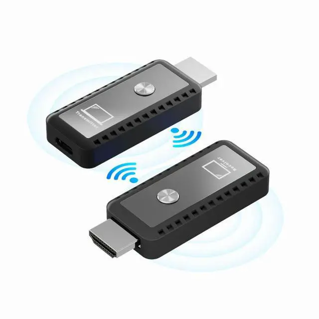 Alt view image 5 of 7 - 30M Wireless HDMI-Compatible Transmitter Receiver 1080P Wireless HDMI-Compatible Extender Plug & Play Screen Share Switch