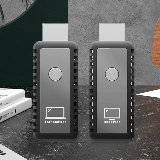 Alt view image 7 of 7 - 30M Wireless HDMI-Compatible Transmitter Receiver 1080P Wireless HDMI-Compatible Extender Plug & Play Screen Share Switch